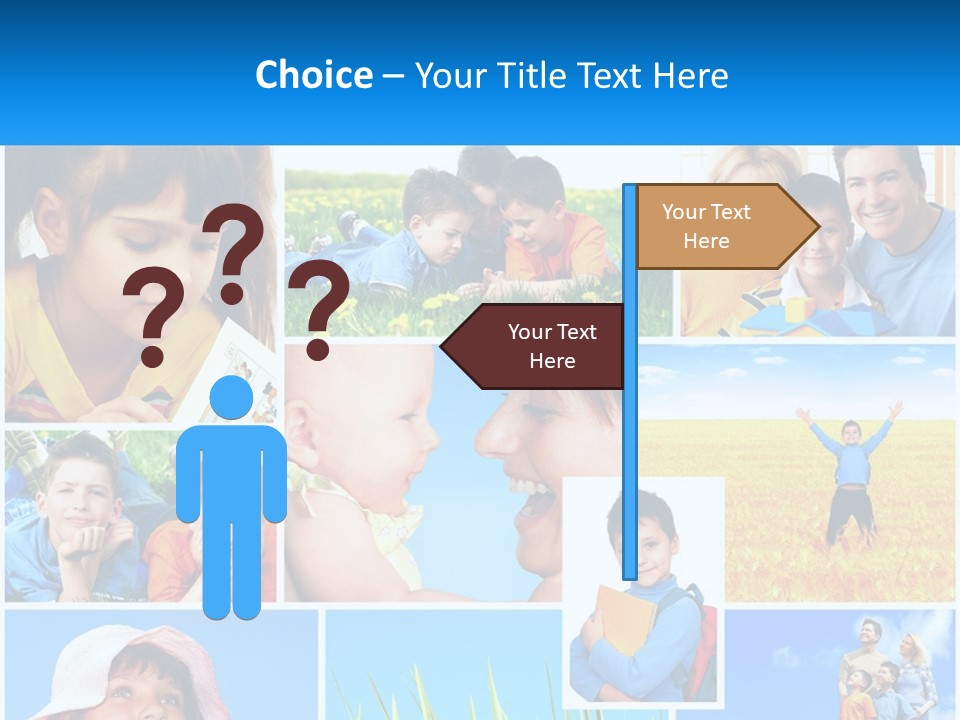 Green Parenthood White PowerPoint Template