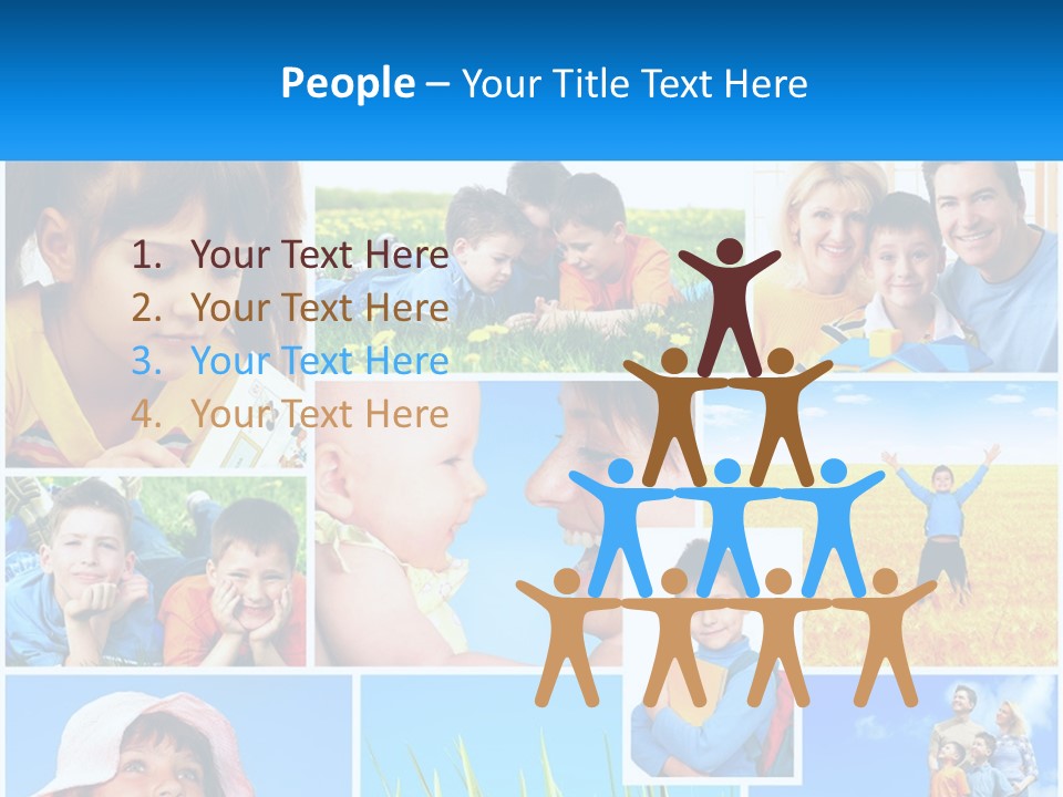 Green Parenthood White PowerPoint Template