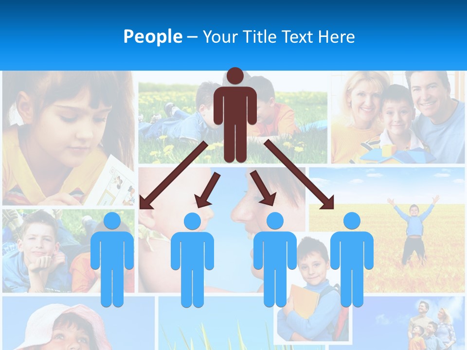 Green Parenthood White PowerPoint Template