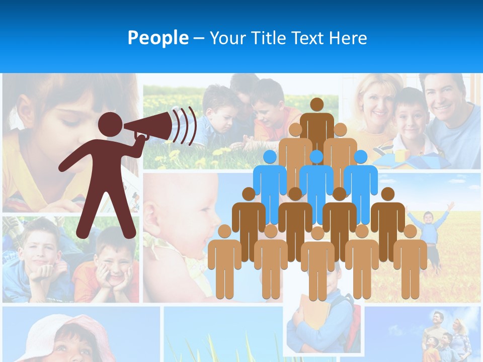 Green Parenthood White PowerPoint Template