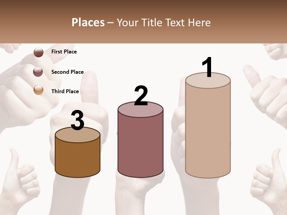 Female Friends Thumb PowerPoint Template