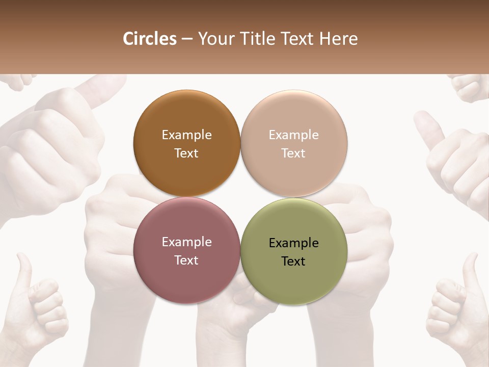 Female Friends Thumb PowerPoint Template