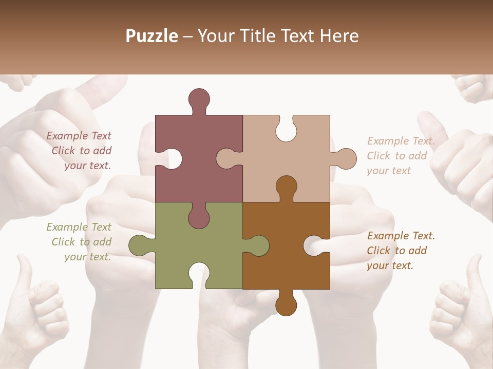 Female Friends Thumb PowerPoint Template