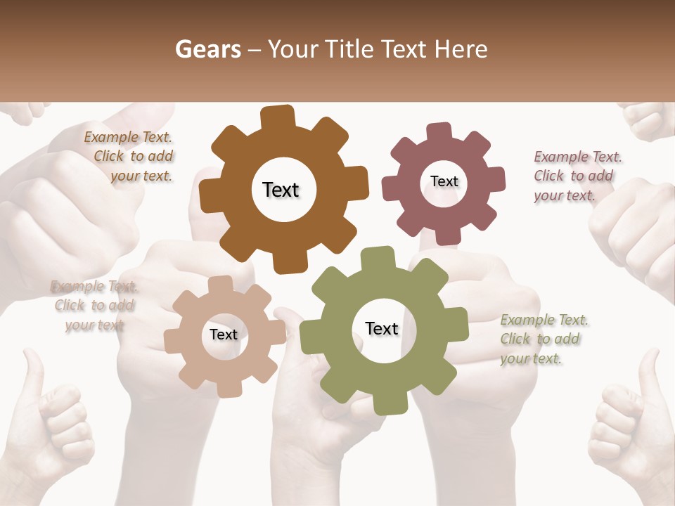 Female Friends Thumb PowerPoint Template