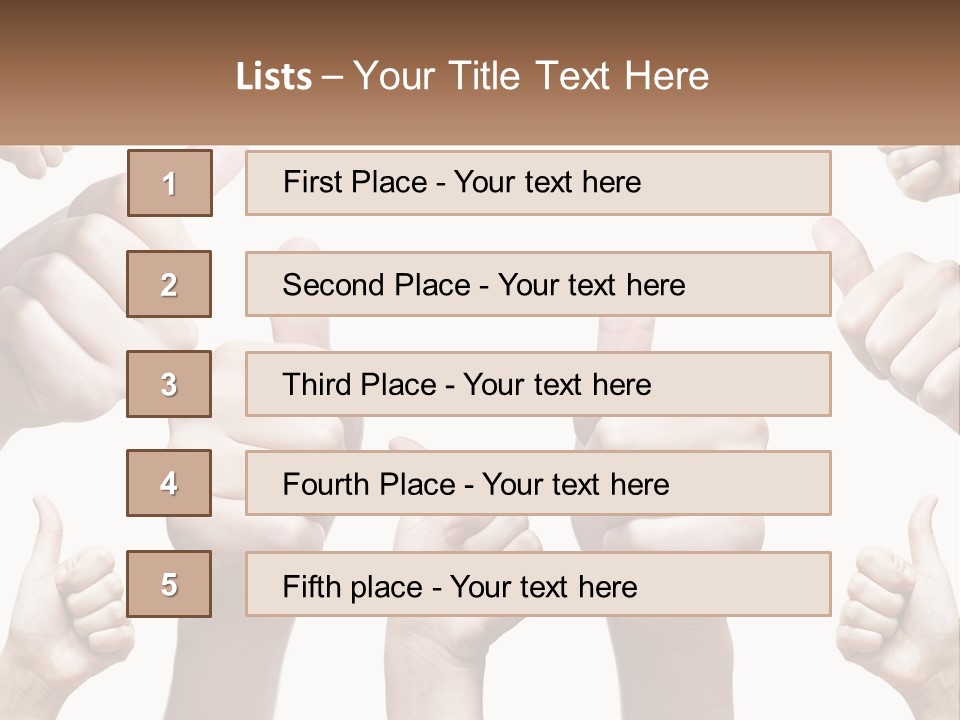 Female Friends Thumb PowerPoint Template