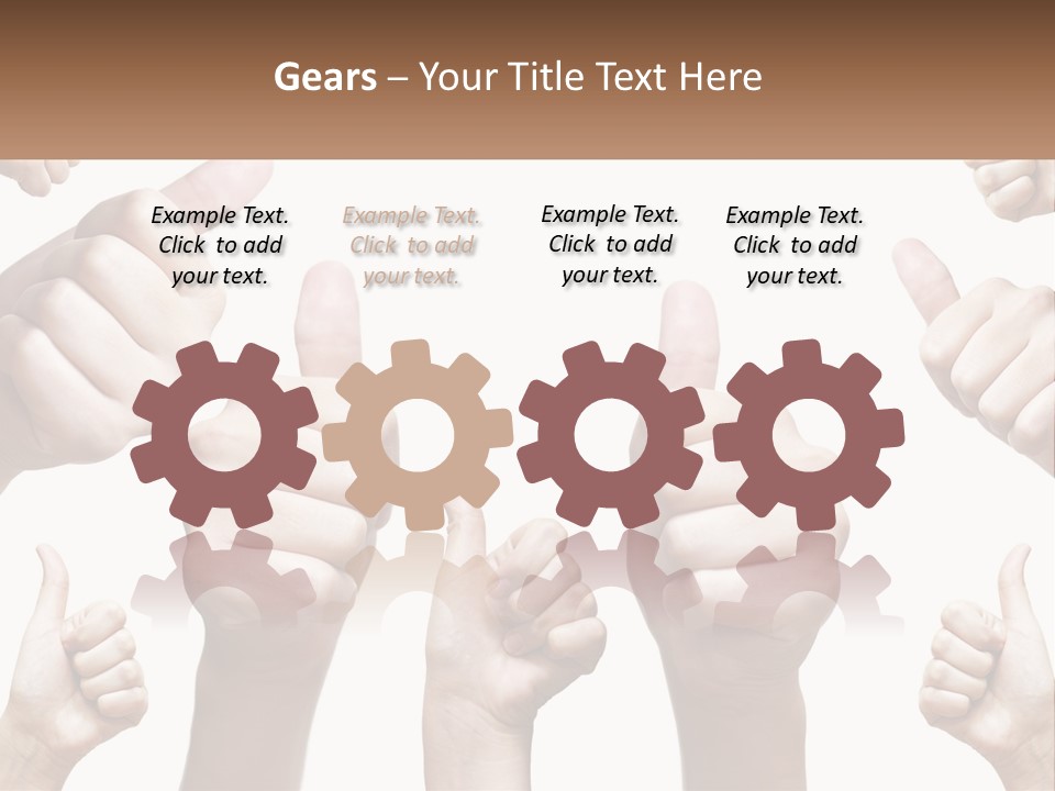 Female Friends Thumb PowerPoint Template