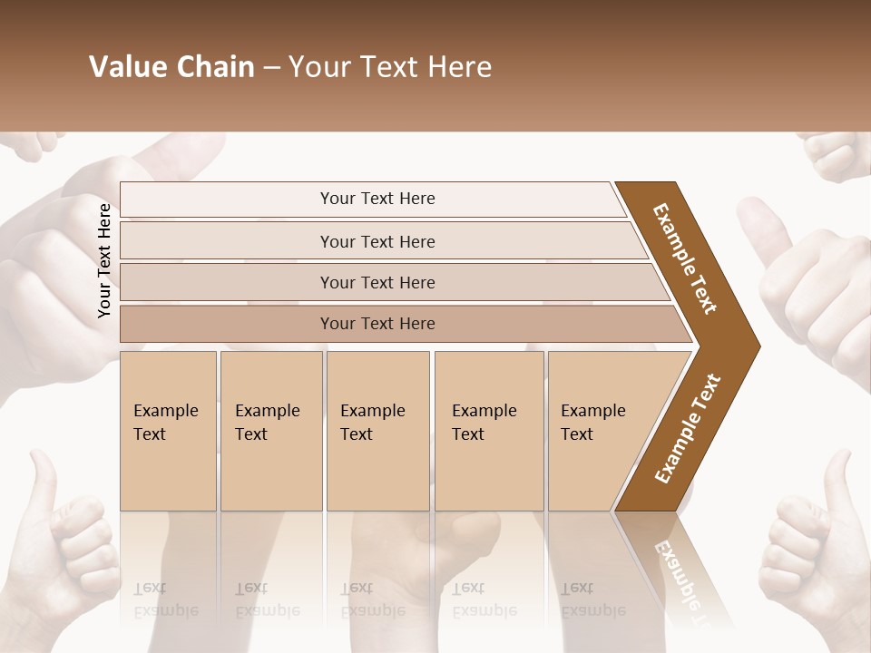 Female Friends Thumb PowerPoint Template