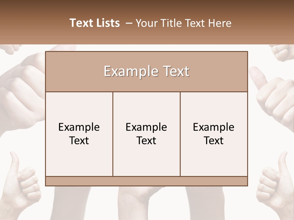 Female Friends Thumb PowerPoint Template