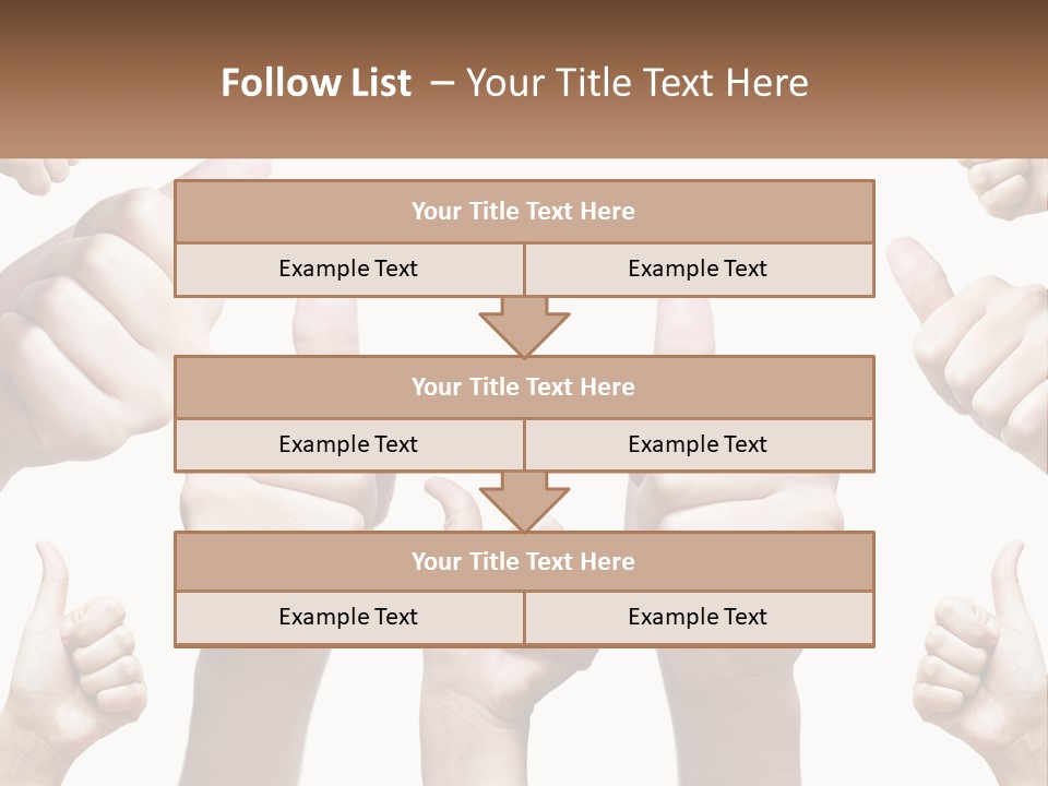 Female Friends Thumb PowerPoint Template