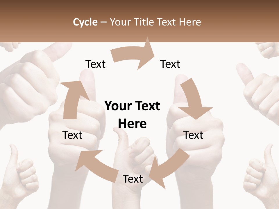 Female Friends Thumb PowerPoint Template