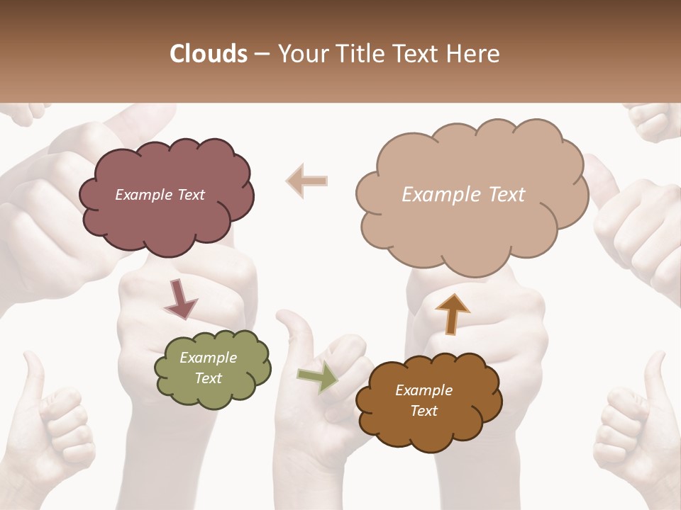 Female Friends Thumb PowerPoint Template