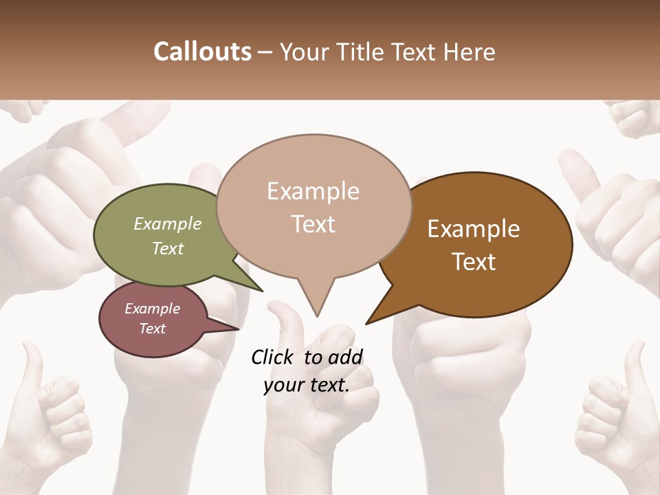 Female Friends Thumb PowerPoint Template