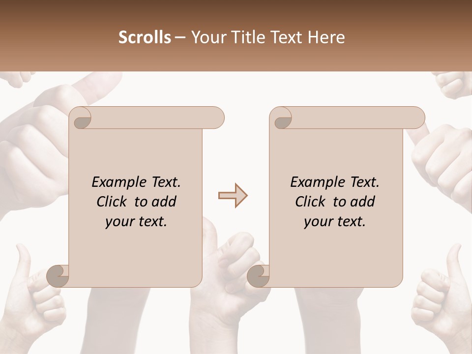 Female Friends Thumb PowerPoint Template