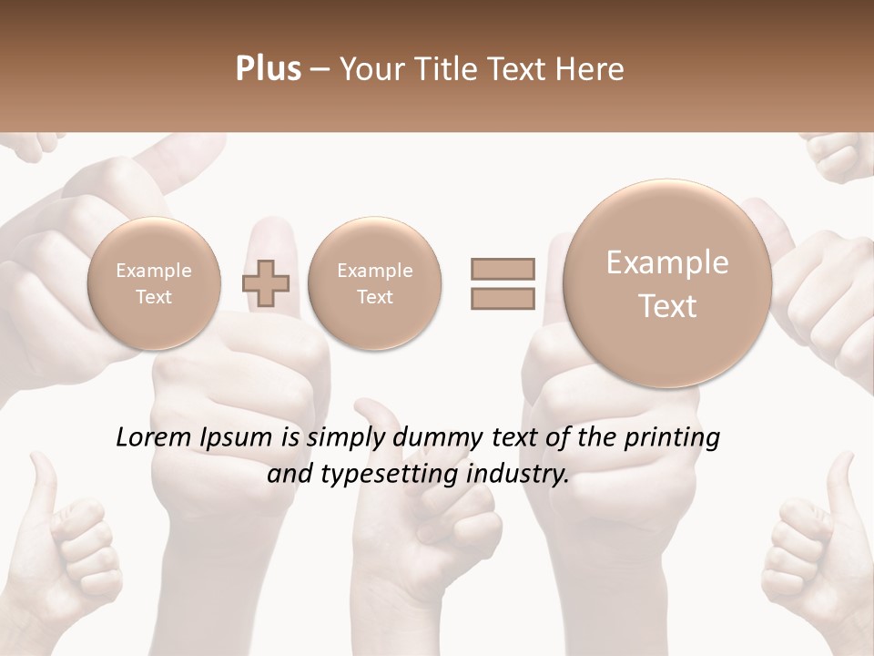 Female Friends Thumb PowerPoint Template