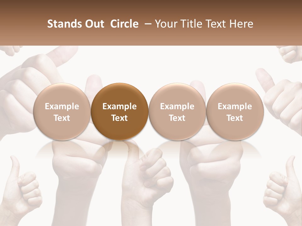 Female Friends Thumb PowerPoint Template