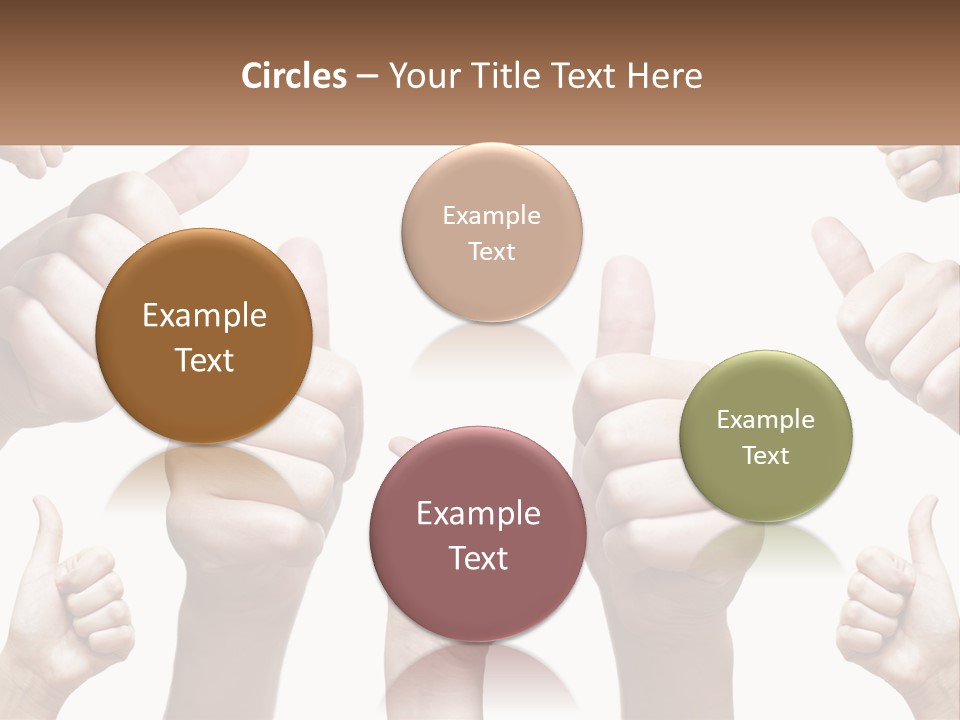 Female Friends Thumb PowerPoint Template