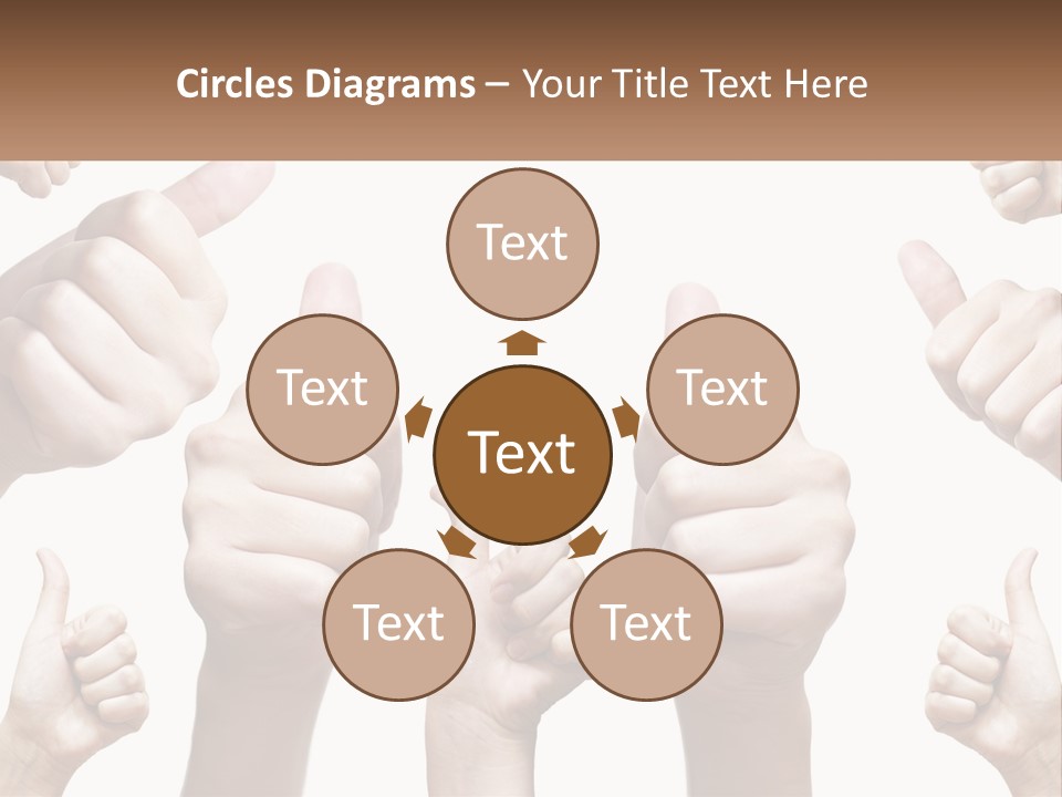 Female Friends Thumb PowerPoint Template