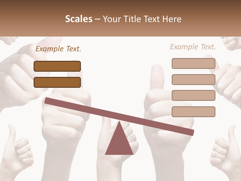 Female Friends Thumb PowerPoint Template