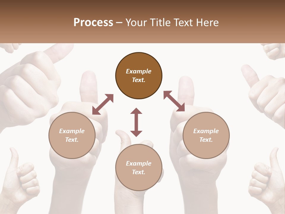 Female Friends Thumb PowerPoint Template