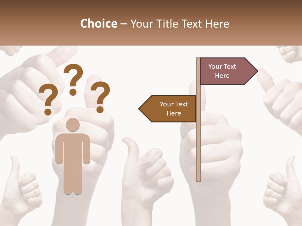 Female Friends Thumb PowerPoint Template