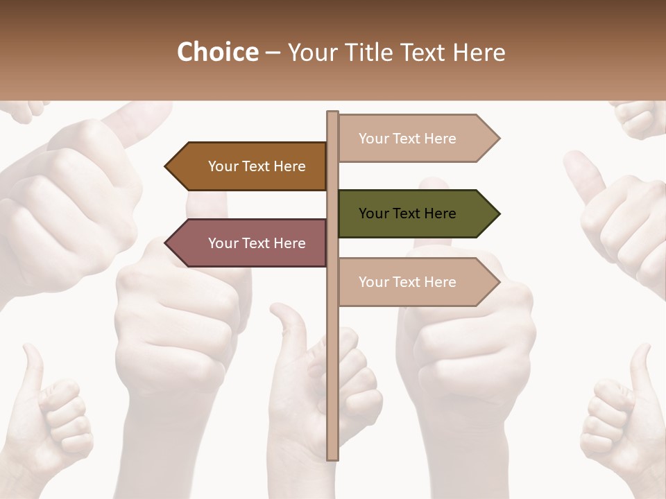 Female Friends Thumb PowerPoint Template