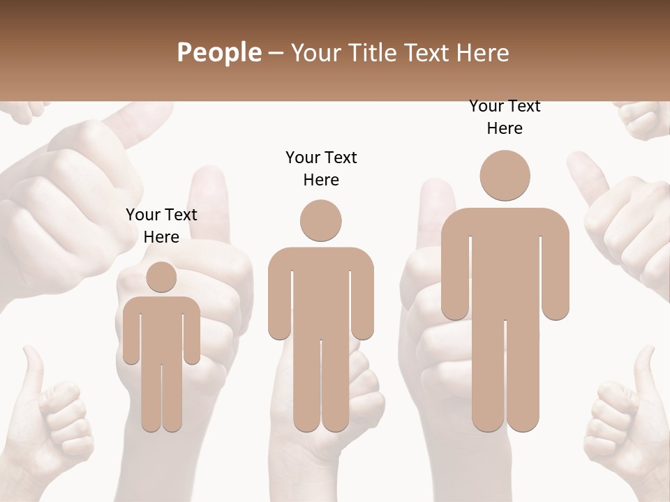 Female Friends Thumb PowerPoint Template