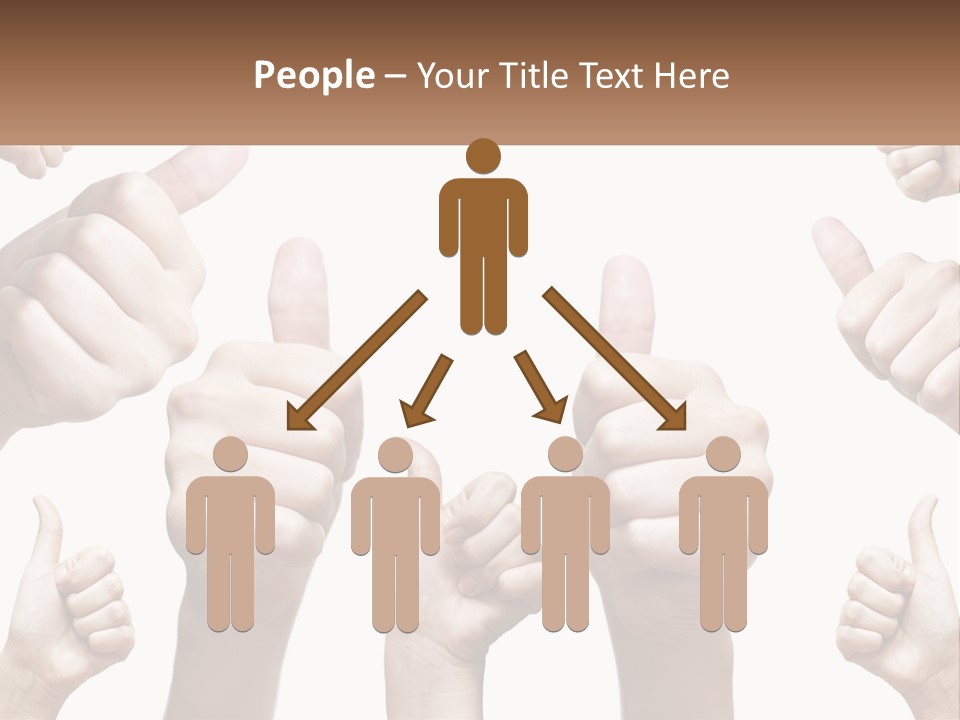 Female Friends Thumb PowerPoint Template