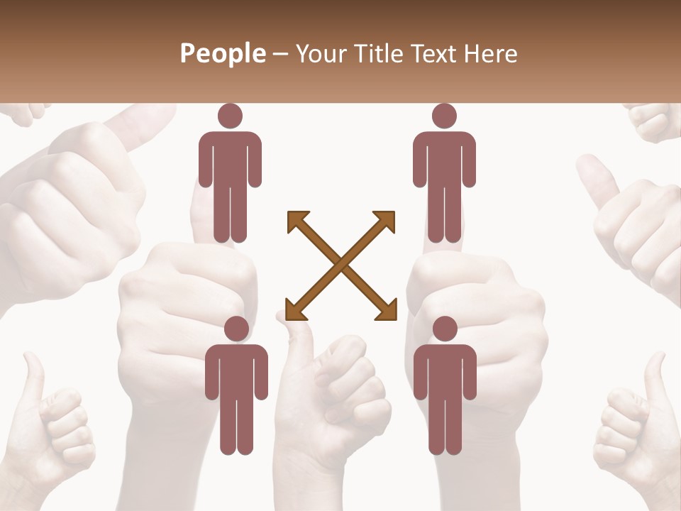 Female Friends Thumb PowerPoint Template