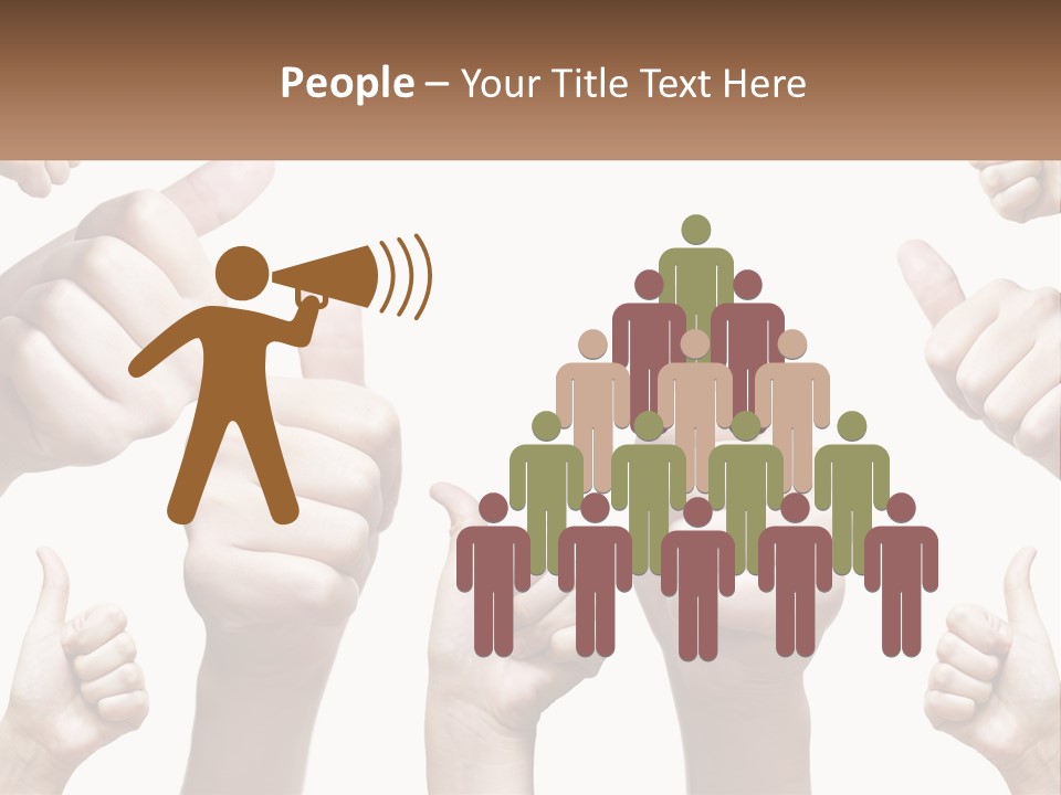 Female Friends Thumb PowerPoint Template