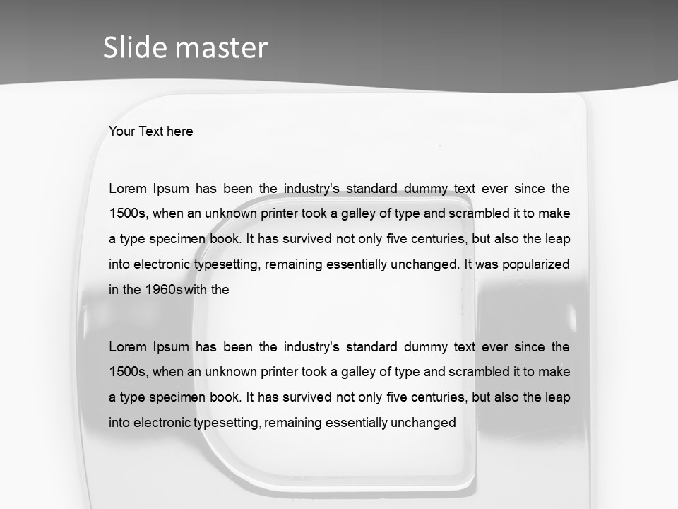 Monotype Reflection Stainless PowerPoint Template