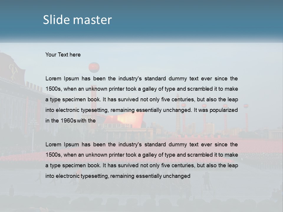 Boots People Parade PowerPoint Template