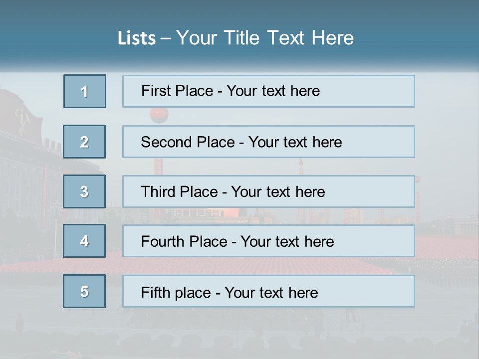 Boots People Parade PowerPoint Template