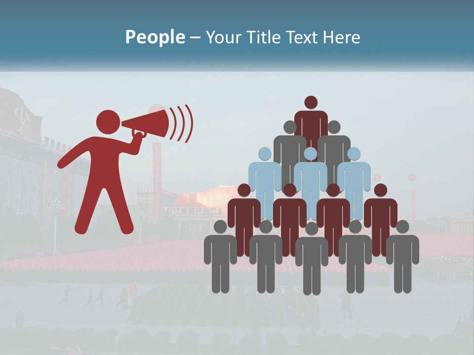 Boots People Parade PowerPoint Template