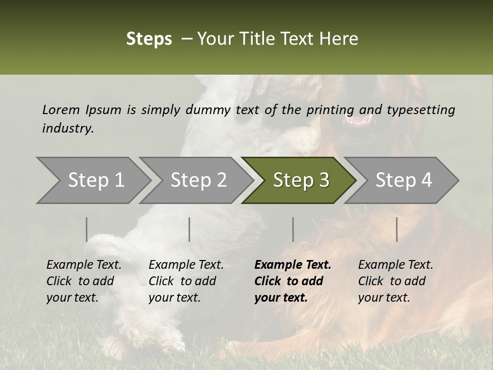 Pedigreed Retriever Flirtation PowerPoint Template