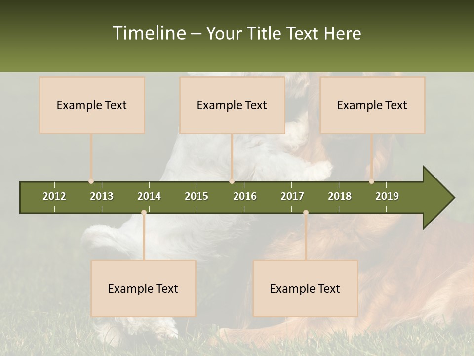 Pedigreed Retriever Flirtation PowerPoint Template