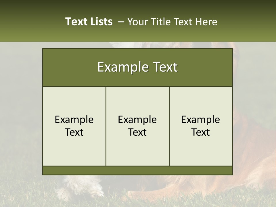 Pedigreed Retriever Flirtation PowerPoint Template