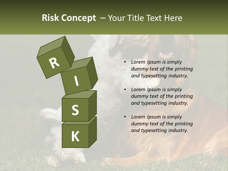 Pedigreed Retriever Flirtation PowerPoint Template