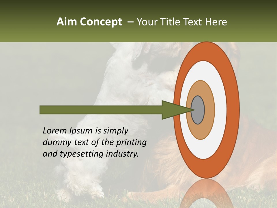 Pedigreed Retriever Flirtation PowerPoint Template