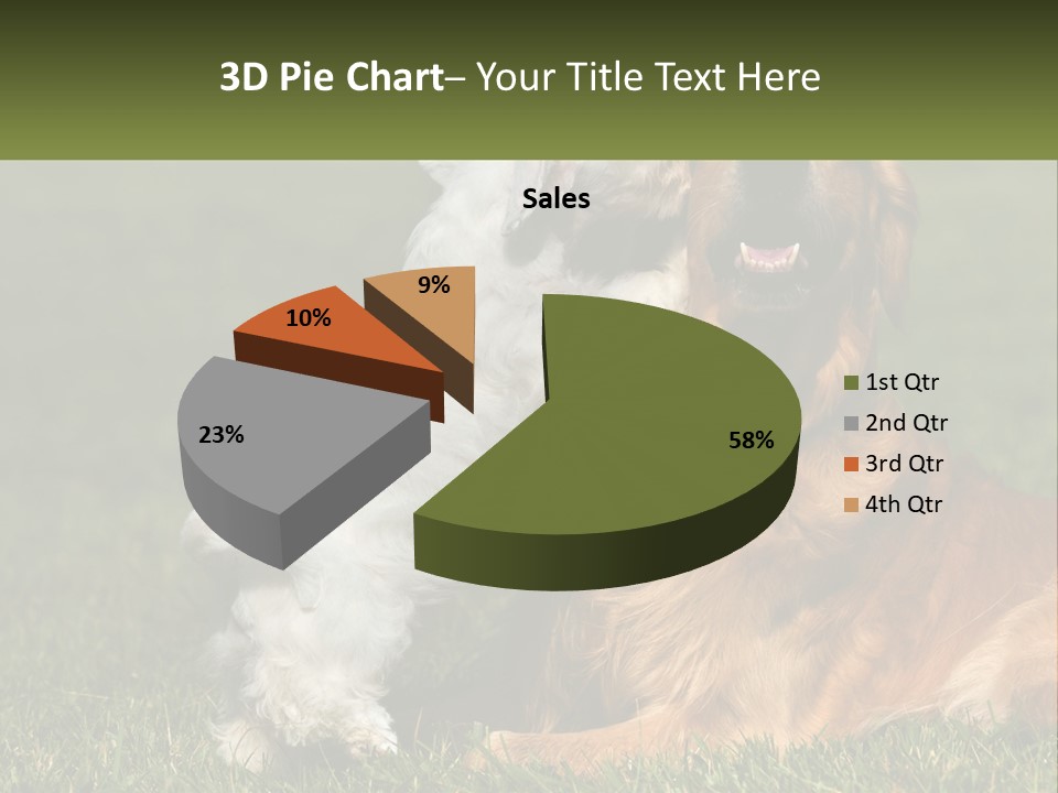 Pedigreed Retriever Flirtation PowerPoint Template