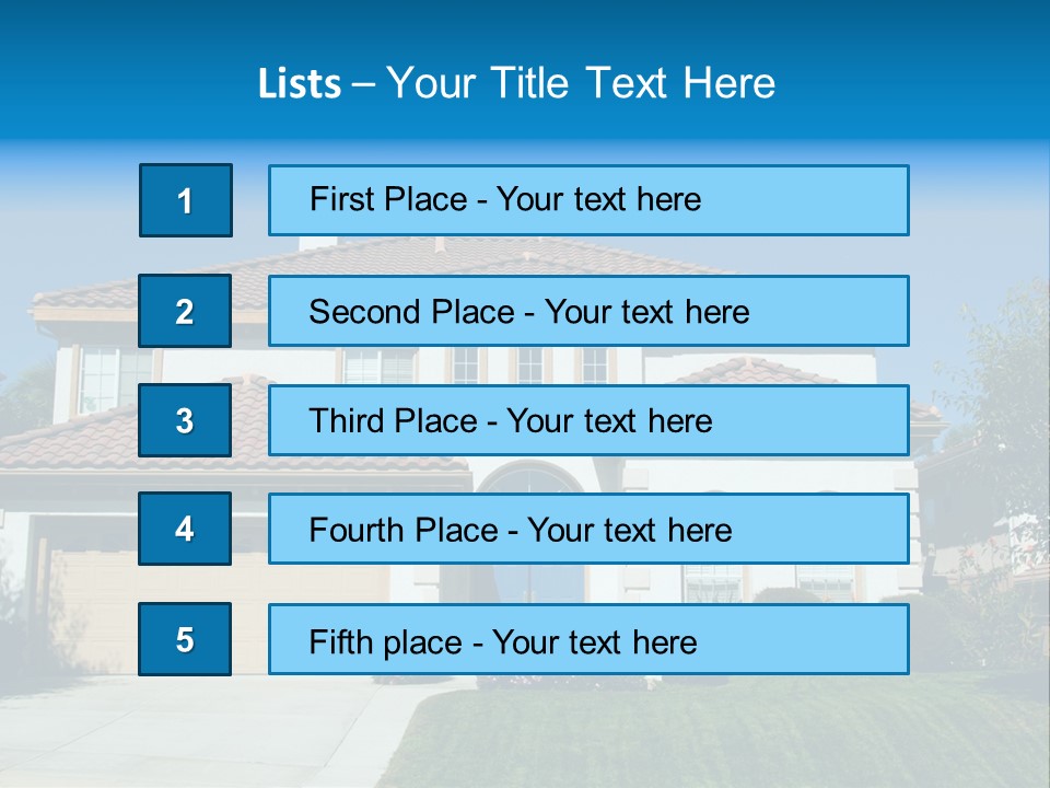 Mansion Garage Two PowerPoint Template