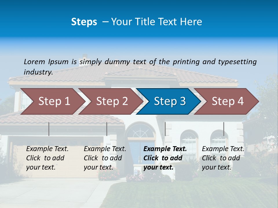 Mansion Garage Two PowerPoint Template