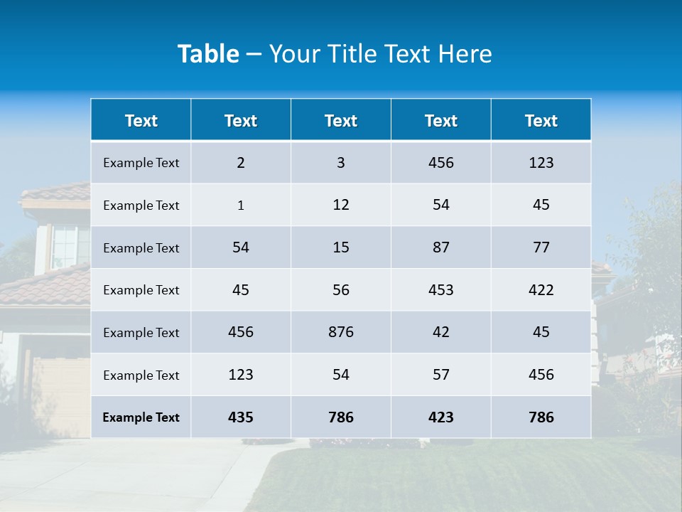 Mansion Garage Two PowerPoint Template