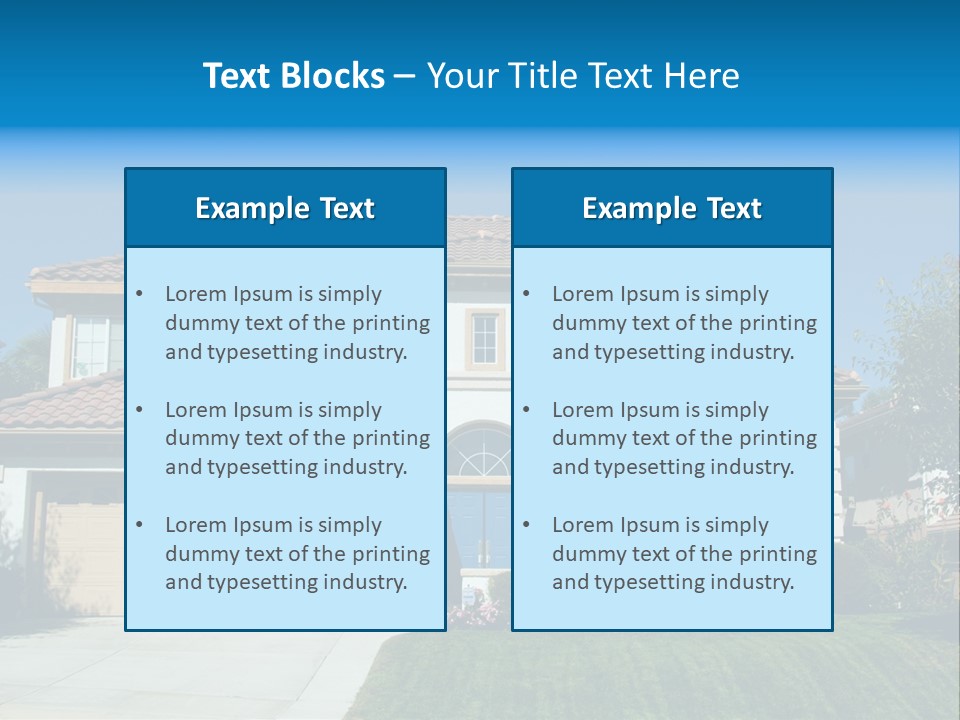 Mansion Garage Two PowerPoint Template