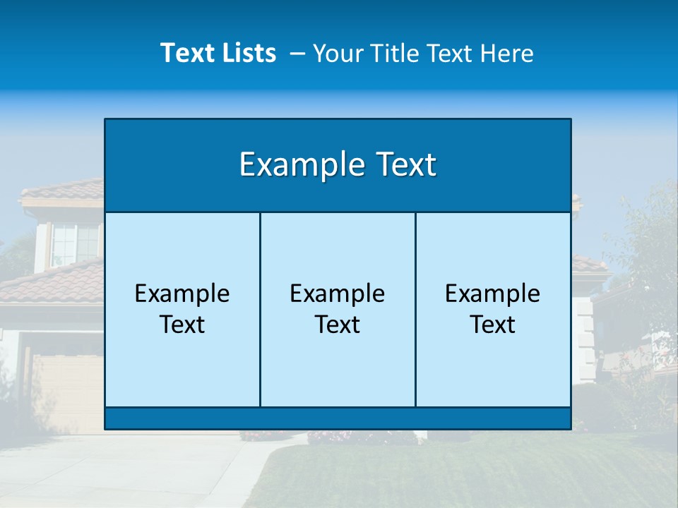 Mansion Garage Two PowerPoint Template