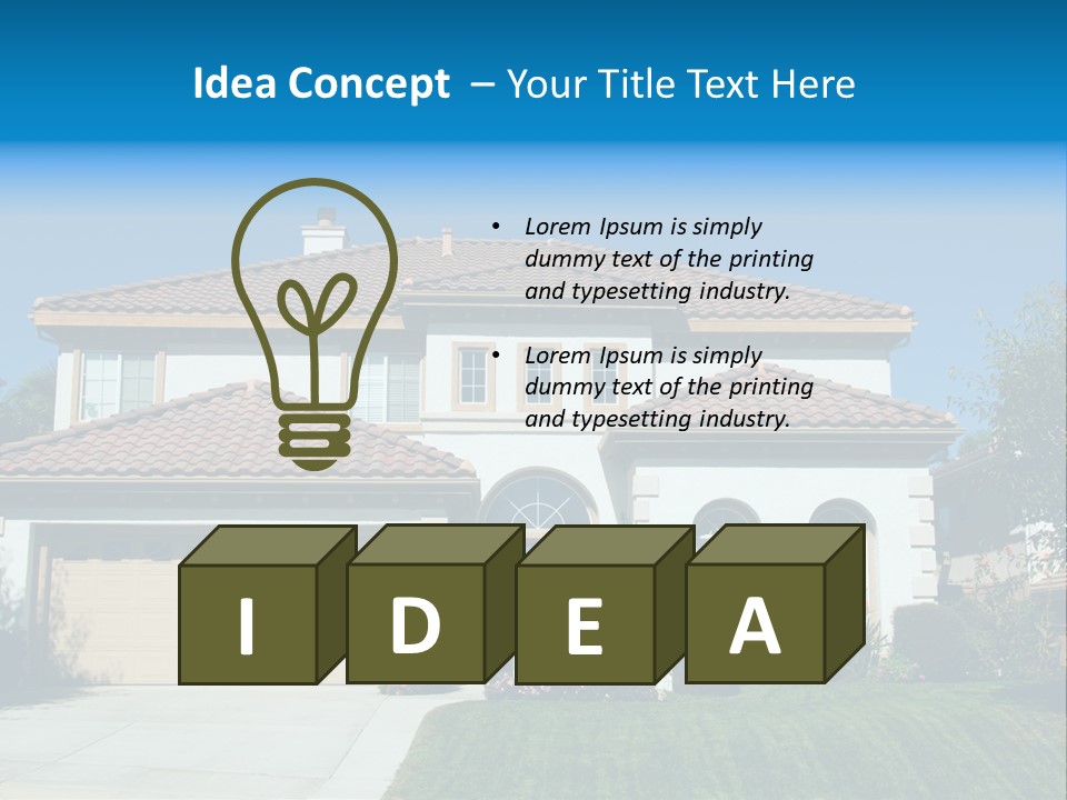 Mansion Garage Two PowerPoint Template