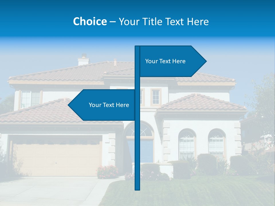 Mansion Garage Two PowerPoint Template