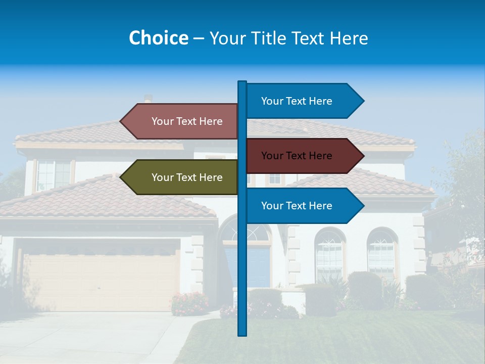 Mansion Garage Two PowerPoint Template