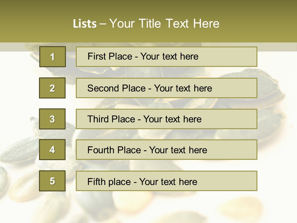 Seeds Closeup Food PowerPoint Template