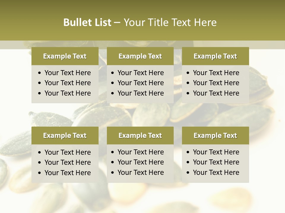 Seeds Closeup Food PowerPoint Template