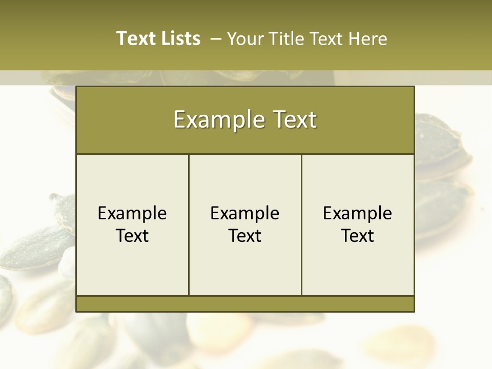 Seeds Closeup Food PowerPoint Template